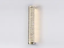 NEWPORT 8240 8241/A chrome , Бра, Chrome Clear crystal L7,6*H52*Sp8,5 cm LED 10W 3100K 1100Lm