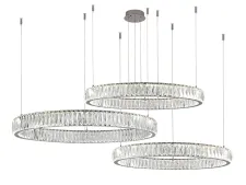NEWPORT 8240 Потолочная чашка 8240 D25 3 горизон.кольца chrome , Chrome D25*H4 cm