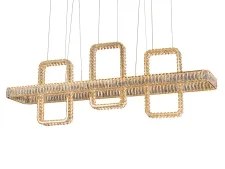 NEWPORT 8230 8233+1N/S gold , Люстра, Gold Clear crystal L160*30*H50/250 cm LED 184W 10300Lm 3100-4000К