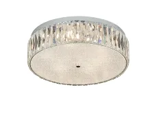 NEWPORT 8240 8246/PL chrome , Потолочный светильник, Chrome Clear glass D42,5*H12,5 cm E14 6*9W