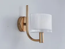 NEWPORT 4330 4331/A gold , Бра, French gold White matt glass L16*H19*Sp16 cm G9 1*40W