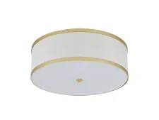NEWPORT 3550 3555/PL mat.gold , Потолочный светильник, Matte gold White shade D50*H16,5 cm E27 5*25W