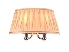 NEWPORT 31500 31501/A , Бра, Nickel Shade beige L40*H26*Sp20 cm E14 2*40W