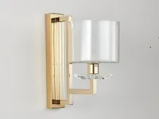 NEWPORT 4400 4401/A gold , Бра, Gold Clear crystal Clear glass L15*H30*Sp27 cm E14 1*40W
