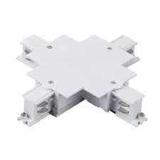 Соединение крестовое встраиваемое с подводом питания к треку 5030xx-R Quattro Lightstar 503146-R