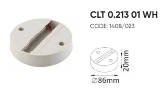 Основание для самостоятельного монтажа трековых однофазных светильников Crystal Lux CLT 0.213 01 BL | Дом Декора