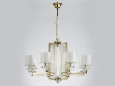 NEWPORT 4400 4408+1/C gold , Люстра, Gold Clear crystal Clear glass D86*H52,5 cm E14 8*40W+ LED 2*5W