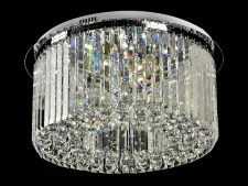 NEWPORT 8400 8400/40 PL chrome , Потолочный светильник, Chrome Clear glass D40*H18 cm G9 8*40W