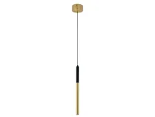 NEWPORT 15000 15110/S brass , Подвесной светильник, Brass+ black elements D2,8*H45/250 cm LED 5W 3100K 350Lm