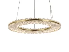 NEWPORT 8240 8241N/400 gold , Люстра, Gold Сlear crystal D40*H3,3/500 см LED 27W 2970Lm 3100-4000К