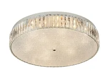 NEWPORT 8240 8249/PL chrome , Потолочный светильник, Chrome Clear glass D60*H12,5 cm E14 9*9W