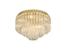 NEWPORT 8900 8910/PL gold ,Потолочный светильник, Gold Clear glass D40*H28,5 cm G9 10*40W