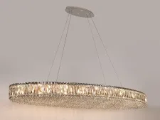 NEWPORT 8450 8458+14/S chrome , Люстра, Chrome Clear crystal L150*55*H13/250 cm G9 22*40W