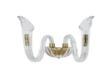 NEWPORT 3650 3652/A gold new , Бра, Gold Clear glass L34,7*H20*Sp18,4 cm G9 2*40W
