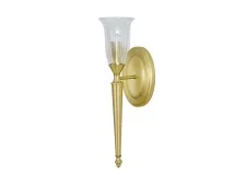 NEWPORT 3710 3712/A brass , Бра, Brass Clear glass W11,7*H38,5*Sp15 cm E14 1*40W