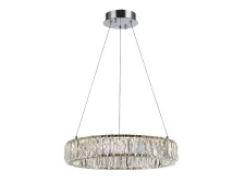 NEWPORT 8240 8240N/40 chrome , Люстра, Chrome Clear crystal D40*H7,6/500cm LED 29W 2640Lm 3100-4000К