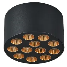 Светильник потолочный 9W 750LM 4000K, черный/золото Guarda Lightstar 080942