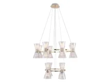 NEWPORT 3610 3616/S gold new , Люстра, Gold Shade clear glass D65*H26.5 cm E14 12*40W