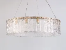 NEWPORT 10820 10826+4/S brass , Люстра, Matt Brass Clear crystal D80*H20 cm E14 10*40W