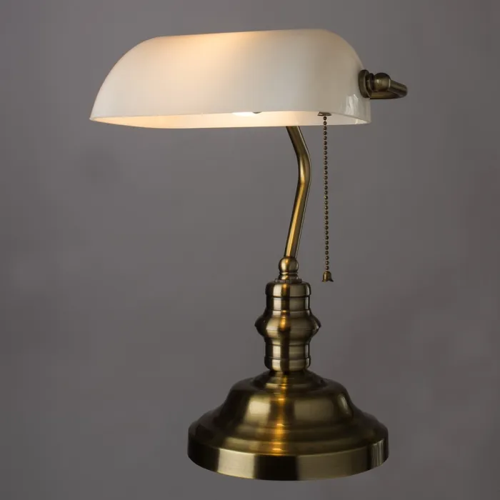 Кабинетная настольная лампа Arte Lamp BANKER A2493LT-1AB | Дом Декора