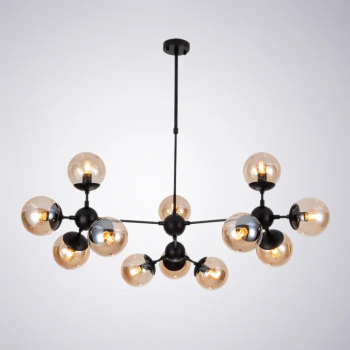 Люстра на штанге Arte Lamp BOLLA A1664SP-12BK | Дом Декора