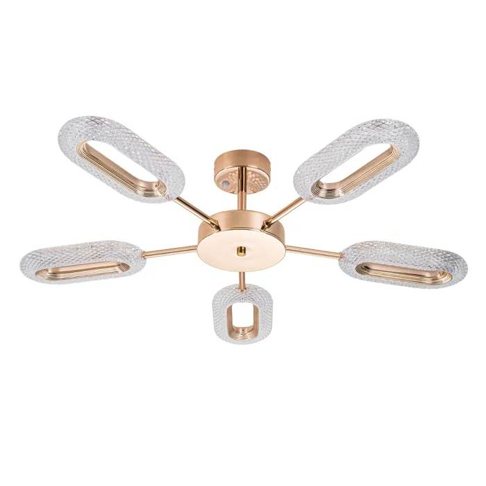Потолочная люстра ARTE LAMP OVALE A2489PL-5GO | Дом Декора