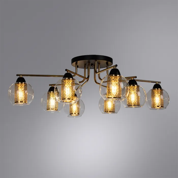 Потолочная люстра Arte Lamp MANCHESTER A7045PL-8BK | Дом Декора