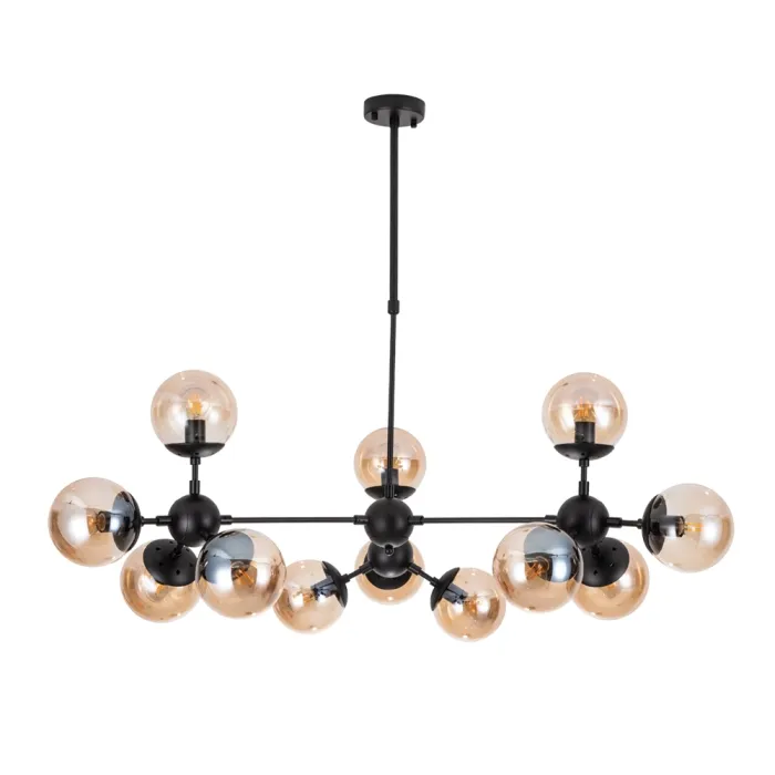 Люстра на штанге Arte Lamp BOLLA A1664SP-12BK | Дом Декора