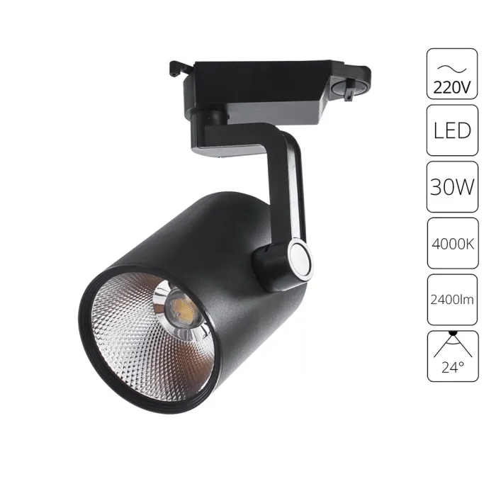Трековый светильник Arte Lamp TRACCIA A2330PL-1BK | Дом Декора