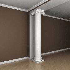 Фасадная лепнина колонна 4.30.205 Европласт