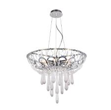 Люстра подвесная Crystal Lux Dorotea SP5 D450 Chrome