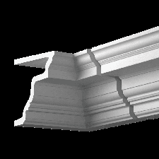 Фасадная лепнина внутренний угол 4.32.322 Европласт