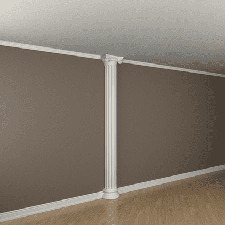 Интерьерная лепнина полуколонна 1.10.206 Европласт