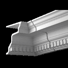 Фасадная лепнина внутренний угол 4.01.322 Европласт