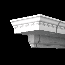 Фасадная лепнина торцевой элемент 4.01.131 Европласт