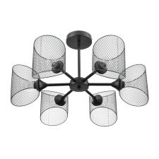Потолочные 8238/6c county ln26 310 черный металл люстра потолочная е27 6*60w 220v tidina