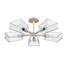 Потолочные 8246/5c county ln25 000 белый, металл/дерево люстра потолочная е27 5*60w 220v irma