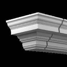 Фасадная лепнина торцевой элемент 4.31.231 Европласт