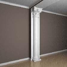 Фасадная лепнина полуколонна 4.10.306 Европласт