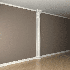 Интерьерная лепнина полуколонна 1.10.304 Европласт