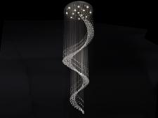 Каскадные newport 8200 8213/300 , люстра, chrome сlear crystal d80*h300 см gu10 13*50w