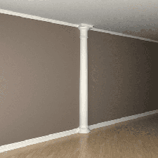 Интерьерная лепнина полуколонна 1.10.106 Европласт