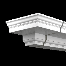 Фасадная лепнина торцевой элемент 4.31.131 Европласт