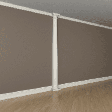 Интерьерная лепнина полуколонна 1.10.102 Европласт