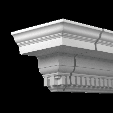 Фасадная лепнина торцевой элемент 4.01.332 Европласт