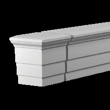 Фасадная лепнина торцевой элемент 4.34.231 Европласт