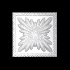 Интерьерная лепнина квадрат 1.54.013 Европласт