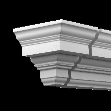 Фасадная лепнина торцевой элемент 4.32.231 Европласт