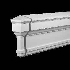 Фасадная лепнина торцевой элемент 4.81.031 Европласт