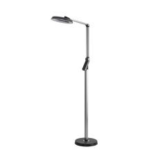 8332/15FL LEDIO LN26 458 темно-серый, металл/пластик Торшер LED 15W 3000/4000/6000K ССТ/диммер/LCD 220-240V GENRI